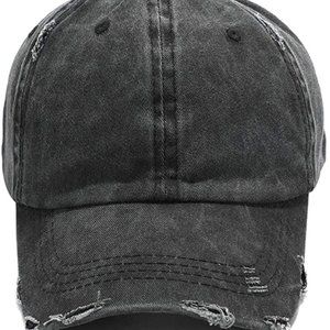 Unisex Washed Dyed Cotton Adjustable Solid